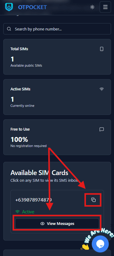 Choose public number