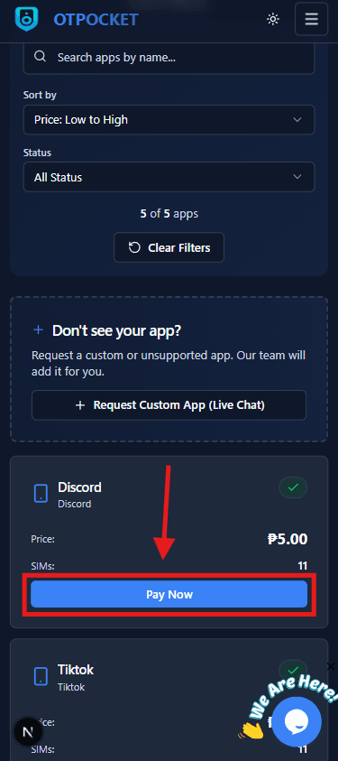 Click Pay Now